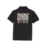 Boys Back Printed Polo T-Shirt